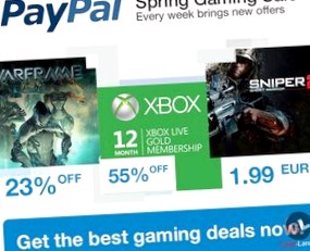 Пятая неделя скидок PayPal Gaming Sale